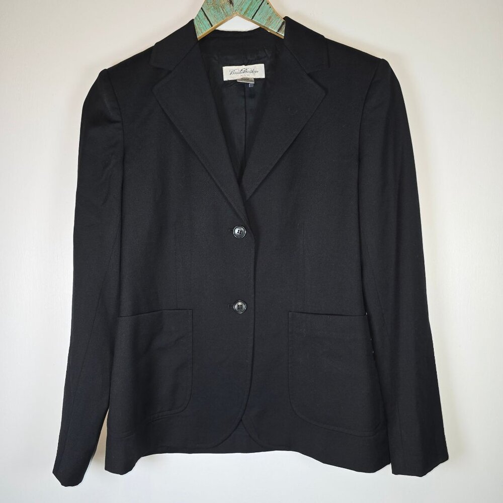 Brooks Brothers Women's Black Wool 2 Piece Professional Pencil Skirt Set, 2P/4P - Picture 3 of 10